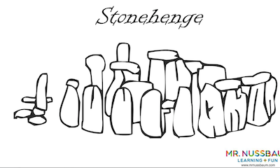 Stonehenge - World Landmarks Coloring